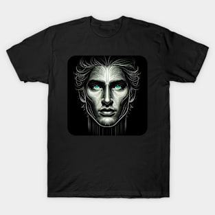 Artistic Face Lineart #8 T-Shirt